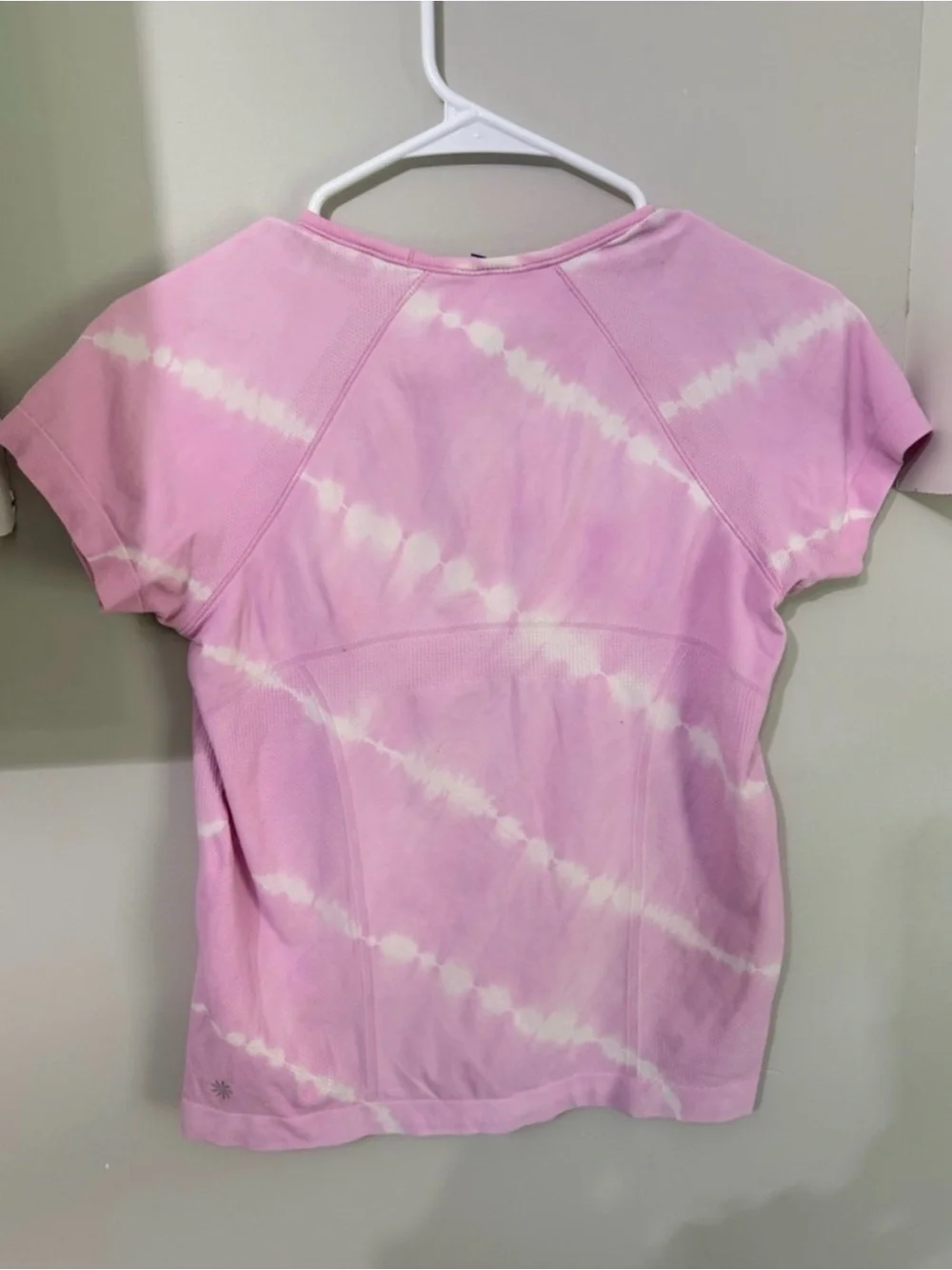 Athleta Girl Outfit Bundle Size L/12 Pink Tie Dye Tee + Confetti Speckle Joggers